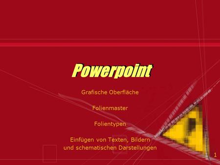 Powerpoint Grafische Oberfläche Folienmaster Folientypen