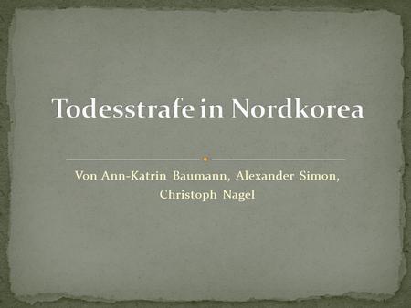 Todesstrafe in Nordkorea