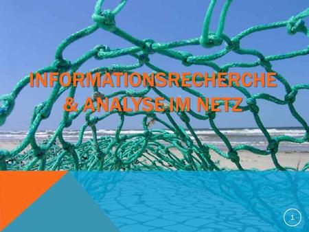 Informationsrecherche & Analyse im Netz