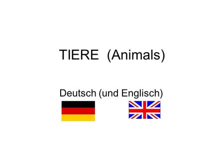 Deutsch (und Englisch)