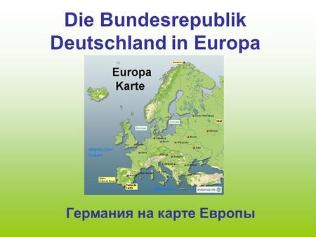 Die Bundesrepublik Deutschland in Europa