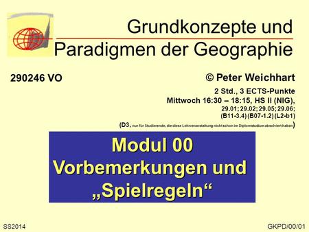 Grundkonzepte und Paradigmen der Geographie