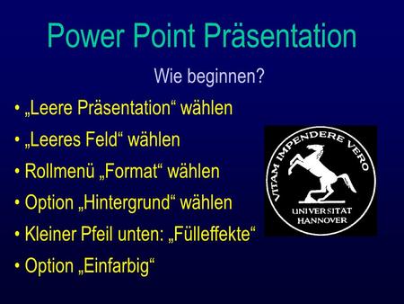 Power Point Präsentation