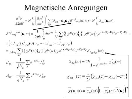 Magnetische Anregungen