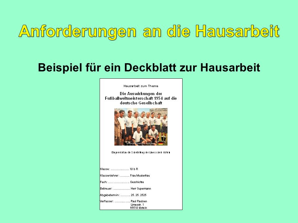 Deckblatt Hausarbeit Realschule Natuurdrogistanneke