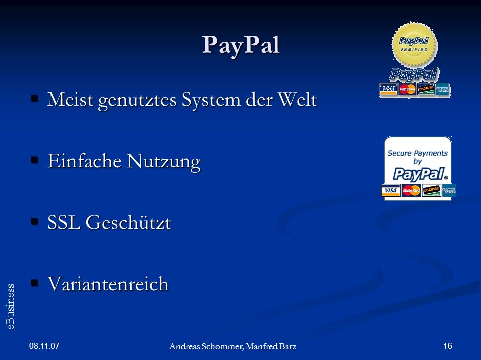 Internet Bezahlsysteme Internet Bezahlsysteme