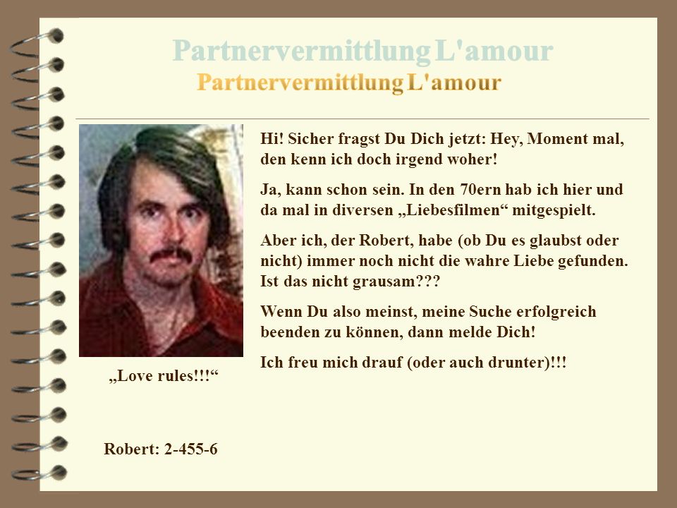 Ppt partnervermittlung
