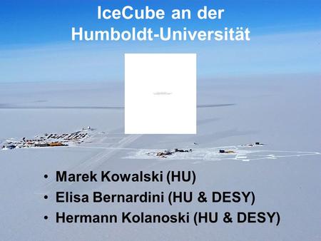 IceCube an der Humboldt-Universität