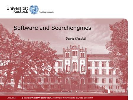 Software and Searchengines