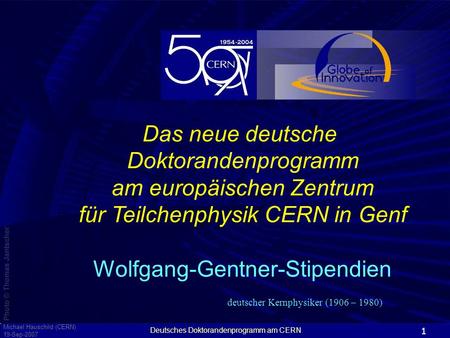 am europäischen Zentrum für Teilchenphysik CERN in Genf