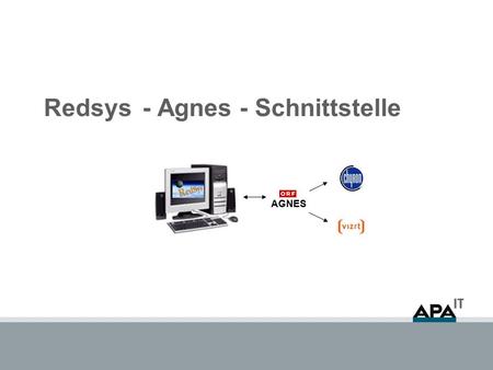 Redsys- Agnes - Schnittstelle AGNES. 2 Workflow Technische Übersicht der Integration Die Agnes-Schnittstelle in Redsys wird standortabhängig aktiviert.