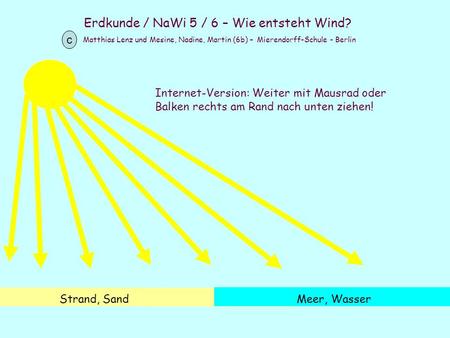 Erdkunde / NaWi 5 / 6 – Wie entsteht Wind
