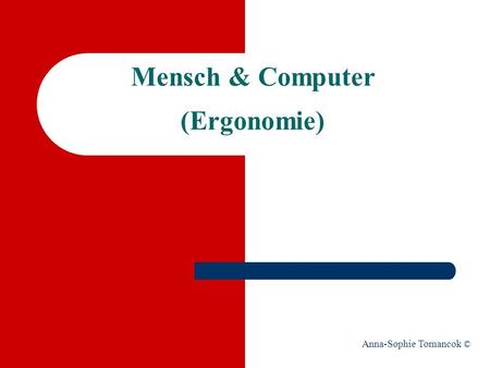Mensch & Computer (Ergonomie)