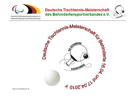 Deutsche Tischtennis-Meisterschaft für Behinderte und