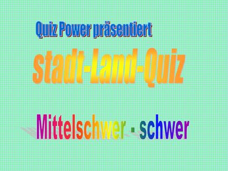 Quiz Power präsentiert