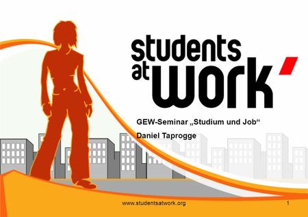 GEW-Seminar „Studium und Job“ Daniel Taprogge
