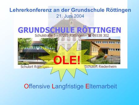 Lehrerkonferenz an der Grundschule Röttingen