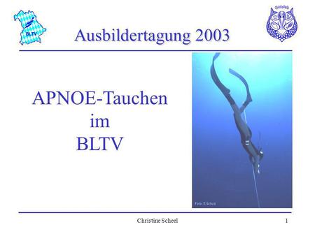 Ausbildertagung 2003 Foto: E.Schulz APNOE-Tauchen im BLTV.