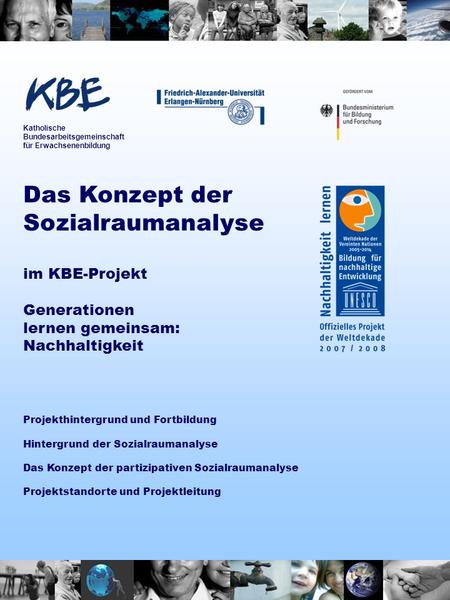 Das Konzept der Sozialraumanalyse im KBE-Projekt Generationen