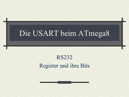 RS232 Register und ihre Bits