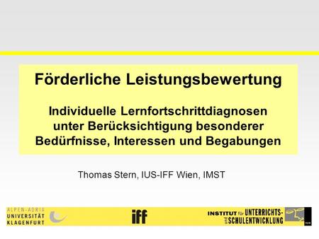 Thomas Stern, IUS-IFF Wien, IMST
