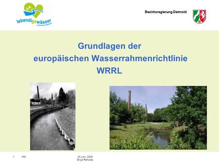 europäischen Wasserrahmenrichtlinie