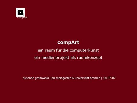 compArt ein raum für die computerkunst