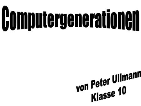 Computergenerationen