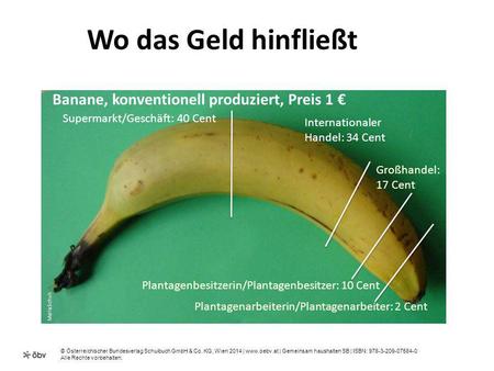 Wo das Geld hinfließt Banane, konventionell produziert, Preis 1 €