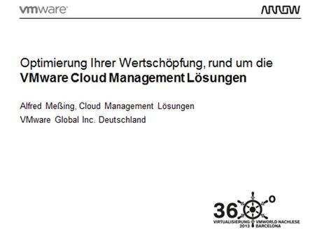 Alfred Meßing, Vertrieb Cloud Management Lösungen