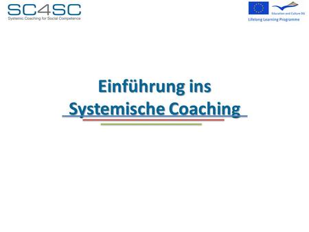 Einführung ins Systemische Coaching