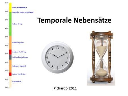 Temporale Nebensätze Pichardo 2011.