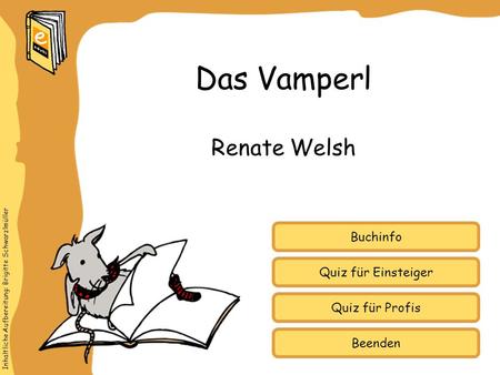 Das Vamperl Renate Welsh Buchinfo Quiz für Einsteiger Quiz für Profis