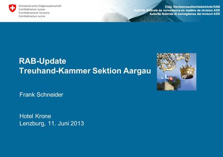RAB-Update Treuhand-Kammer Sektion Aargau