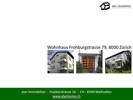 Wohnhaus Frohburgstrasse 79, 8000 Zürich