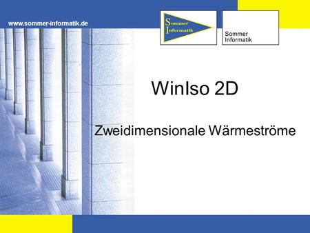 WinIso 2D Zweidimensionale Wärmeströme