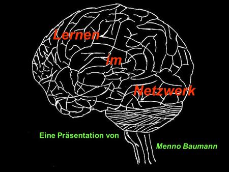 Lernen im Netzwerk Eine Präsentation von Menno Baumann.