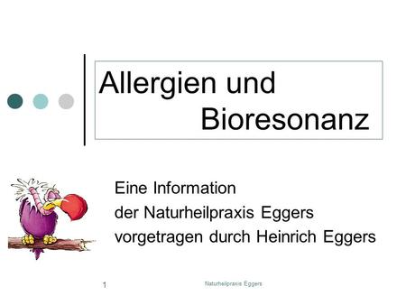 Allergien und Bioresonanz