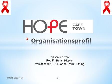 Rev Fr Stefan Hippler Vorsitzender HOPE Cape Town Stiftung
