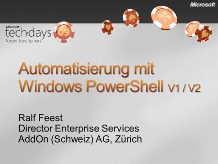 Automatisierung mit Windows PowerShell V1 / V2