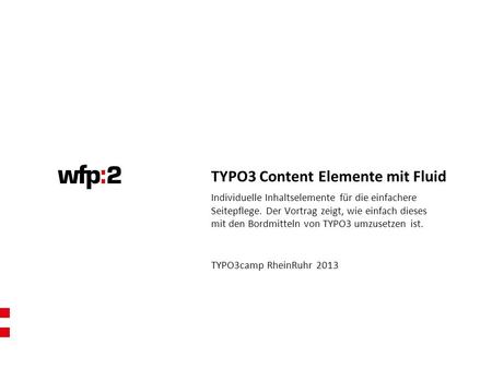 TYPO3 Content Elemente mit Fluid