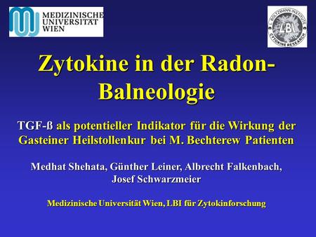 Zytokine in der Radon-Balneologie
