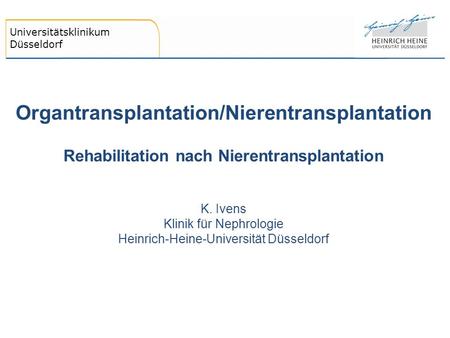 Organtransplantation/Nierentransplantation