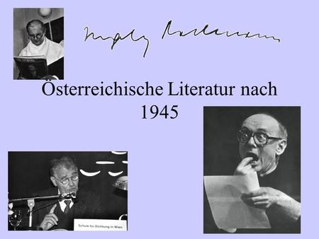 Österreichische Literatur nach 1945