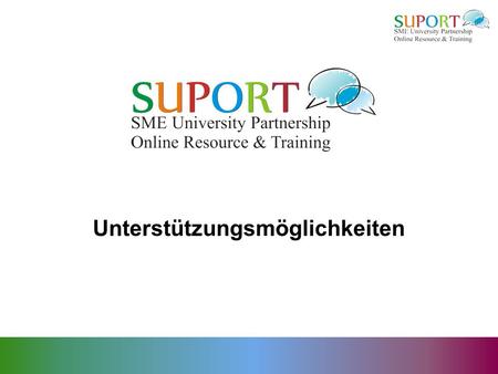 Unterstützungsmöglichkeiten. Ablaufplan KMU kooperieren mit Hochschulen 9.00 – 9.30: Anmeldung 9.30 – 9.45: Vorstellung des Ablaufplanes 9.45 – 10.15: