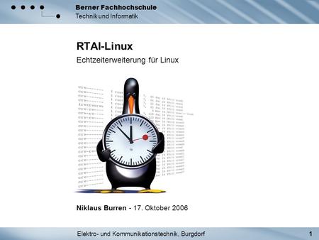 RTAI-Linux Echtzeiterweiterung für Linux