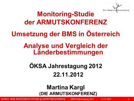 Umsetzung der BMS in Österreich