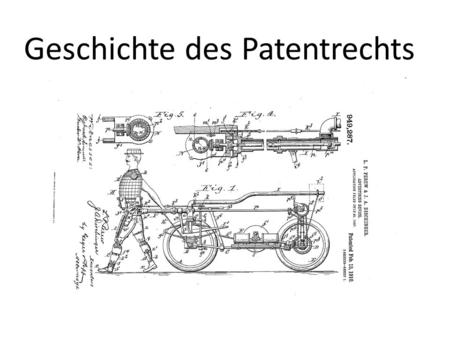 Geschichte des Patentrechts