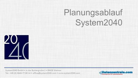 Planungsablauf System2040