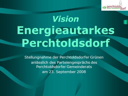 Vision Energieautarkes Perchtoldsdorf
